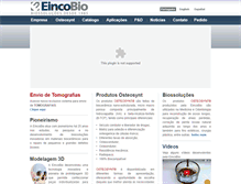 Tablet Screenshot of eincobio.com.br